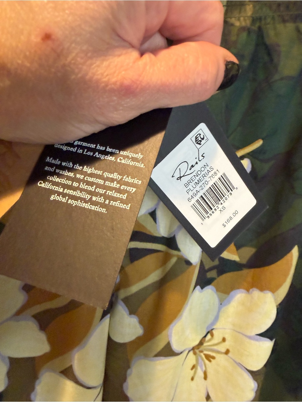 *RAILS* Brendon Floral Wide Leg Pants XS - Picture 11 of 12